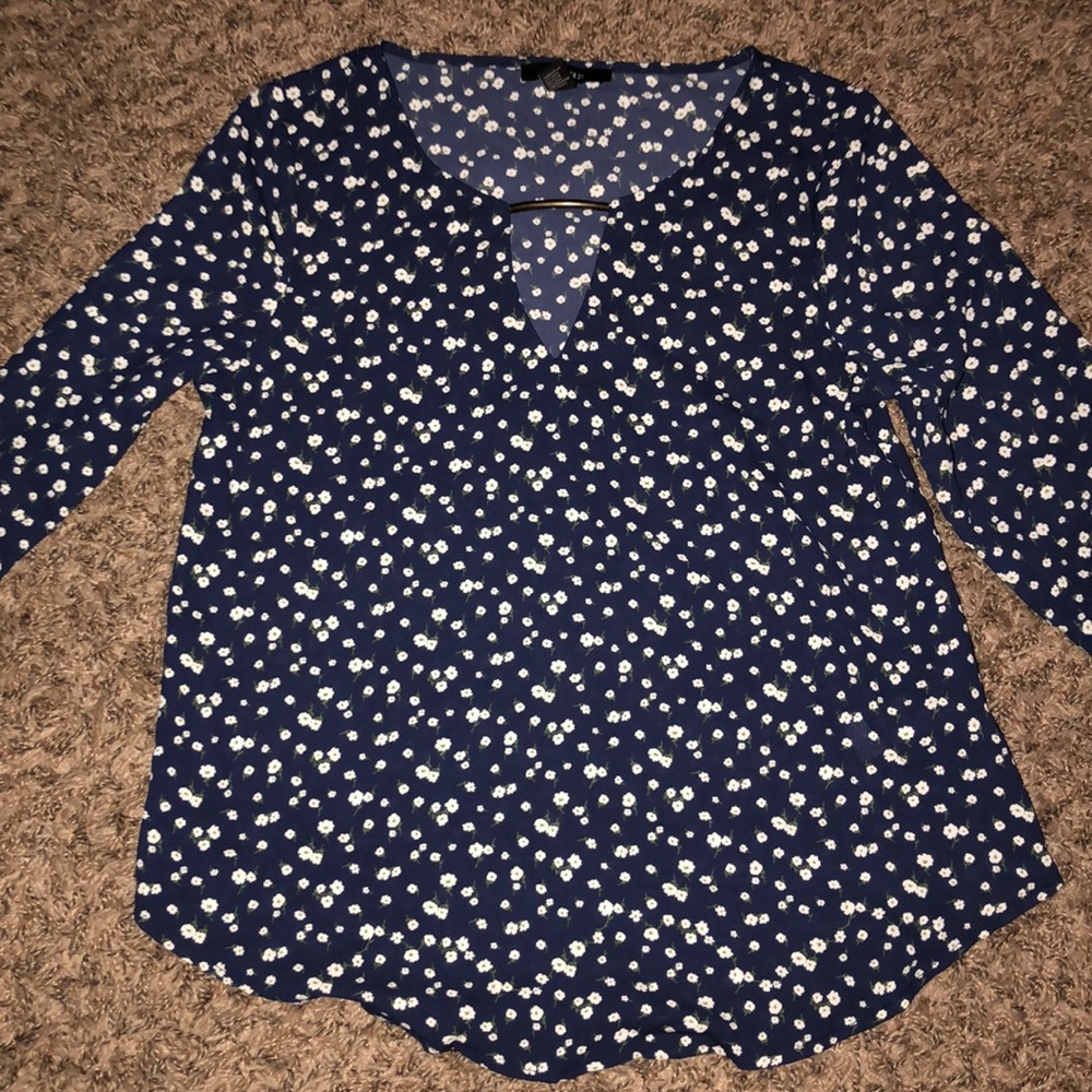Navy blue blouse